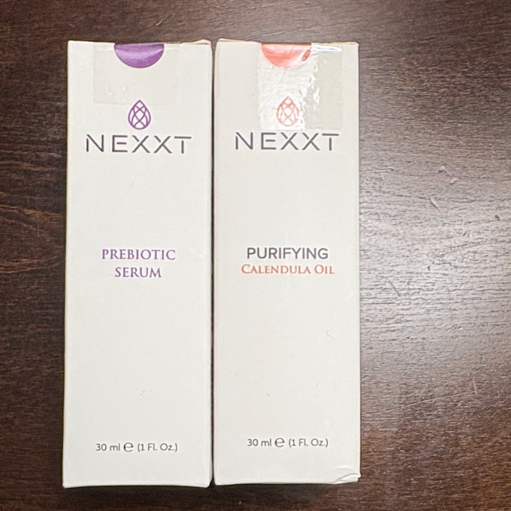 NEXXT Prebiotic Serum and Purifying Calendula Oil Set BRAND NEW